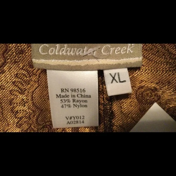 NWT Coldwater Creek sleeveless top, XL - Picture 5 of 6